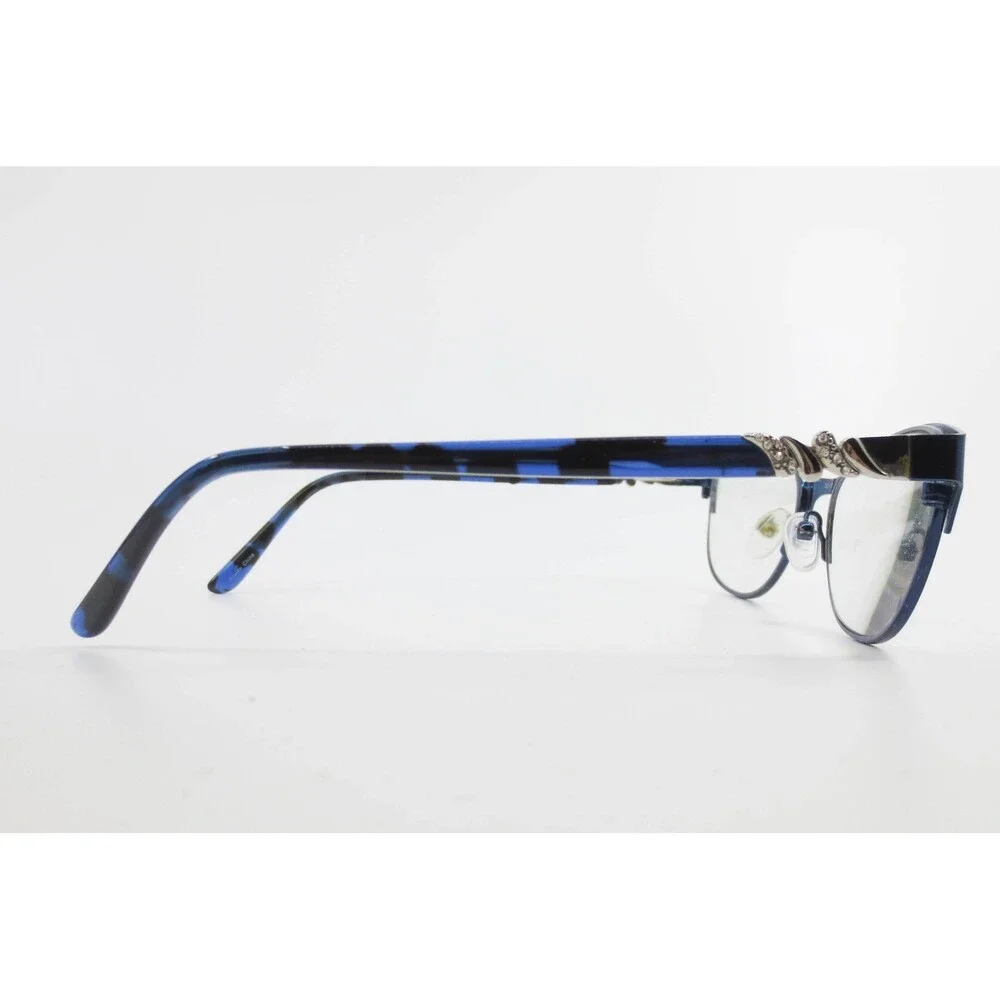 Vera Bradley Blue Bayou VB 3028 Navy Blue Floral Cat Eye Eyeglass Frames